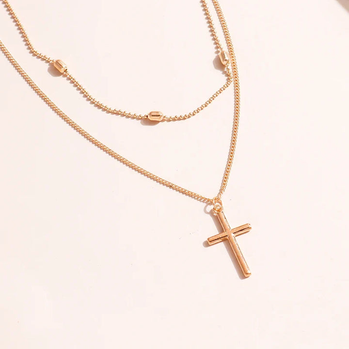Skanto | Delikat Lagd Choker og Korshalssmykke