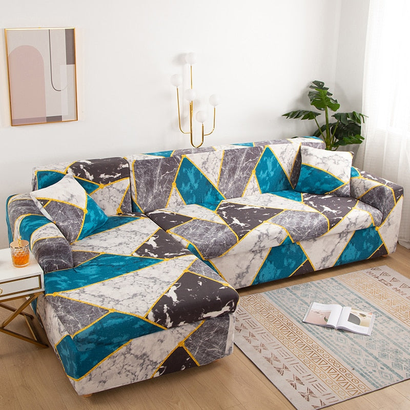 Moderne Antiskli Fargerik Elastisk Sofatrekk | Skanto