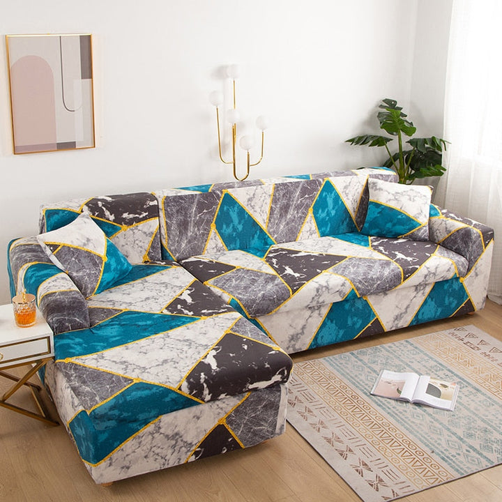 Moderne Skli-sikre Fargerik Elastisk Sofatrekk | Skanto
