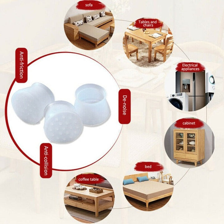 Anti-slip Silent Silicon Furniture Leg Cover Set | Skanto