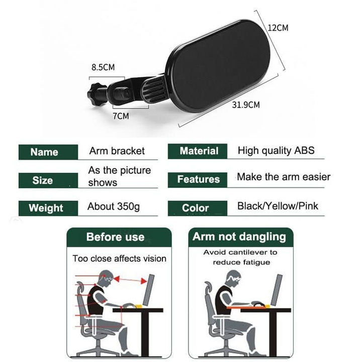Skanto | Ergonomisk 180° svingstøtte mot RSI og skulderplager
