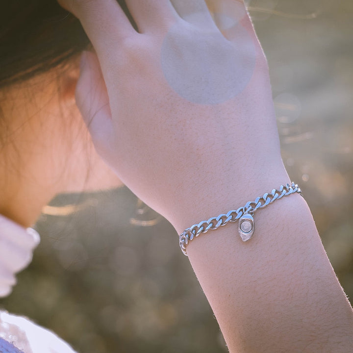 Skanto | Hjerteformet Magnet Par Armbånd