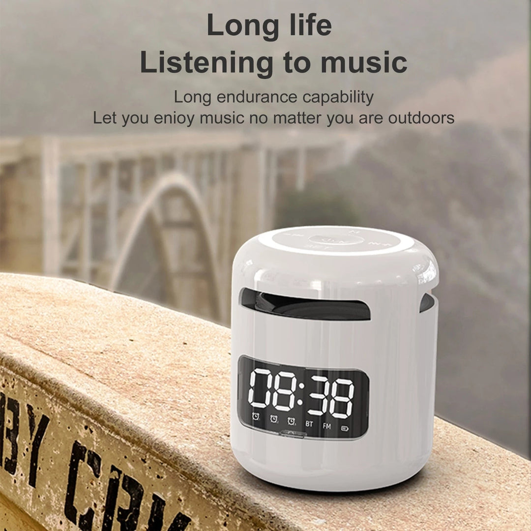 Skanto | Bluetooth Høyttaler med FM Radio Vekkerklokke