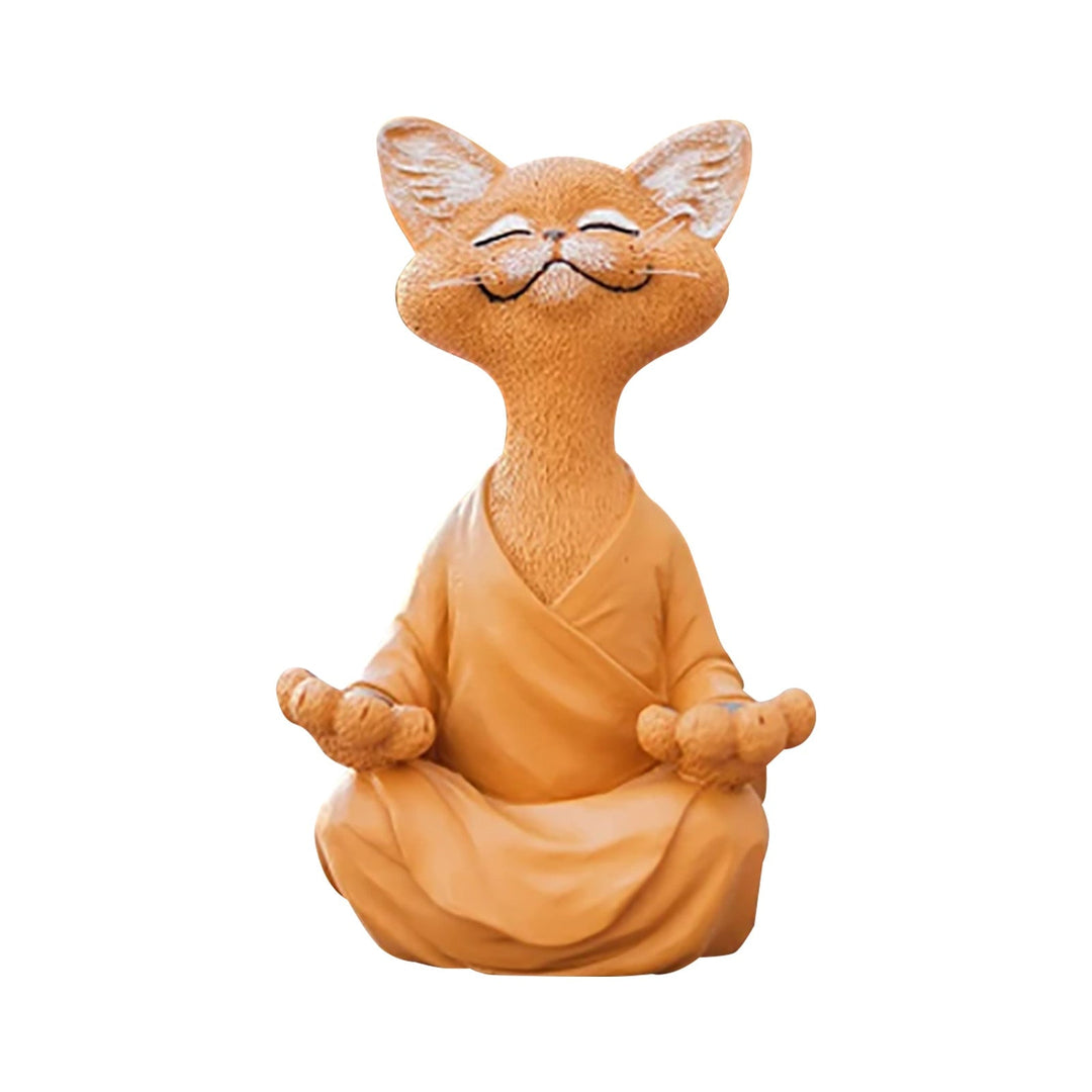 Whimsical Buddha Cat Figur Figur | Skanto