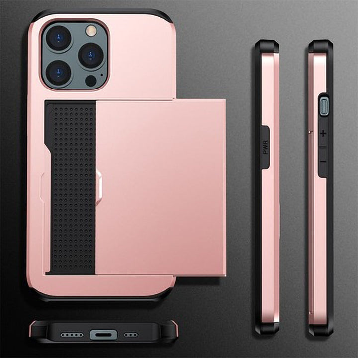 Skanto | Business Armor Slide Wallet iPhone Case