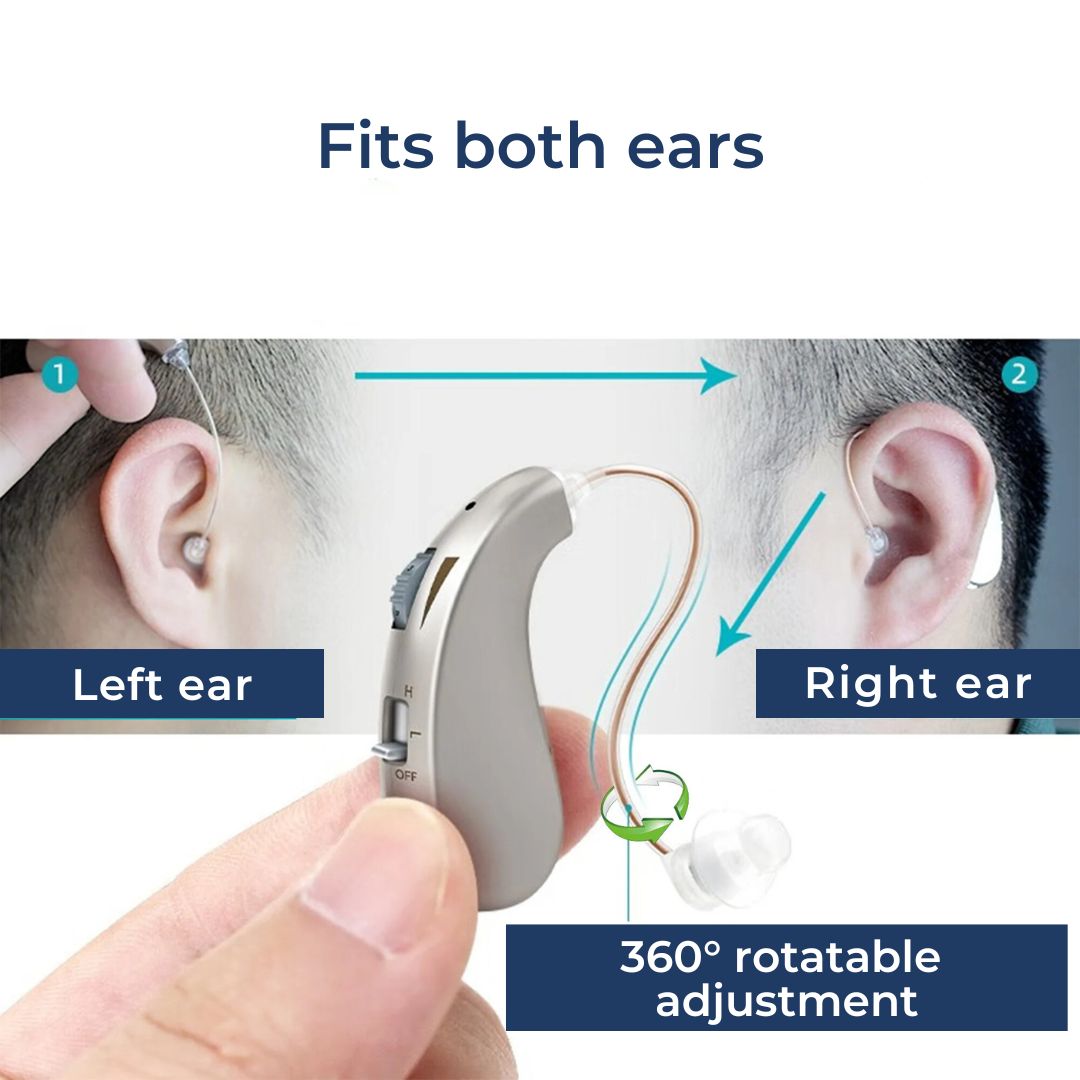 HearingPlus Oppladbar Digital Høreapparat | for Klar Lydforsterkning - Komfortabel - Tilpasset for Daglig Bruk Skanto