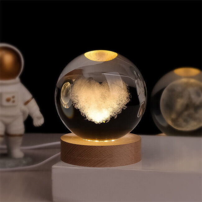 Skanto | SolarSphere – Krystall Solsystem med LED-belysning | Utdannings- og dekorasjonsgave