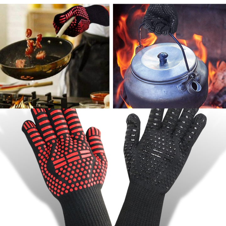 Varmebestandige grillhansker (1 par)