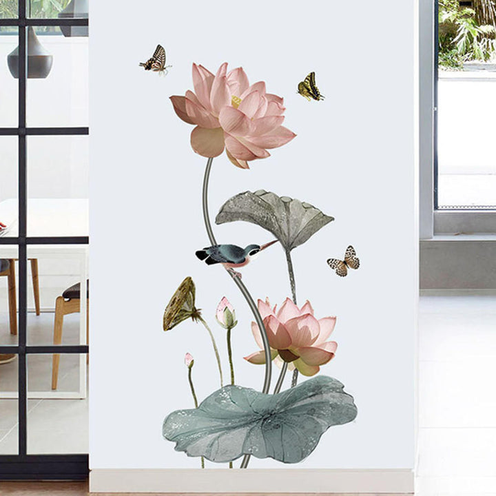 Skanto | Modern Blossom Lotus Selvklebende Veggklistremerke