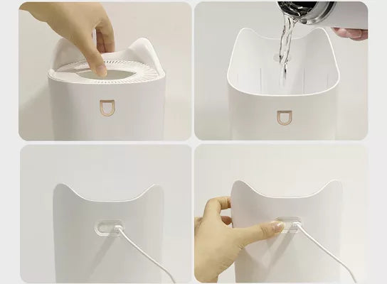 Skanto | Air Humidifier Hvit LED Tåke Diffuser