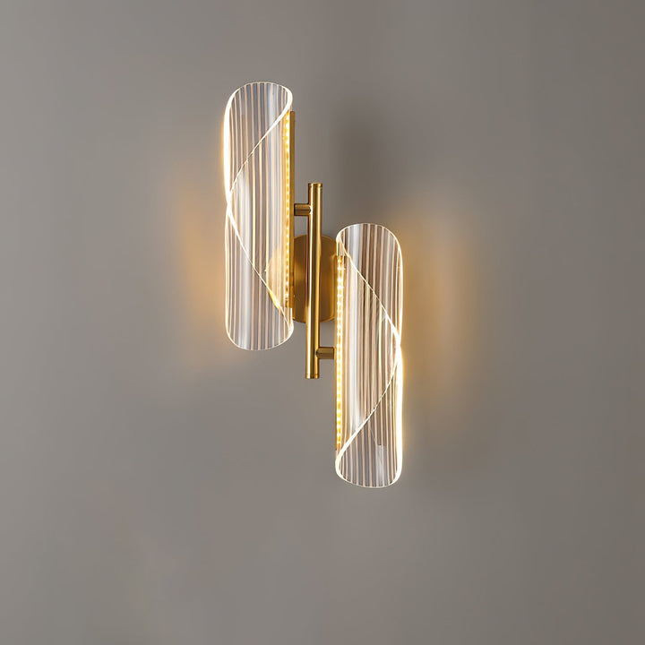 Skanto | CrystalAura – Funklende Krystall Vegglampe for Glamourøs Touch