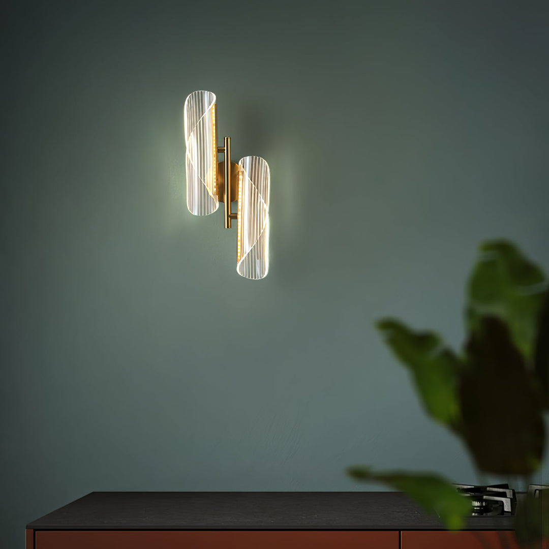 Skanto | CrystalAura – Funklende Krystall Vegglampe for Glamourøs Touch