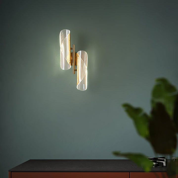 Skanto | CrystalAura – Funklende Krystall Vegglampe for Glamourøs Touch