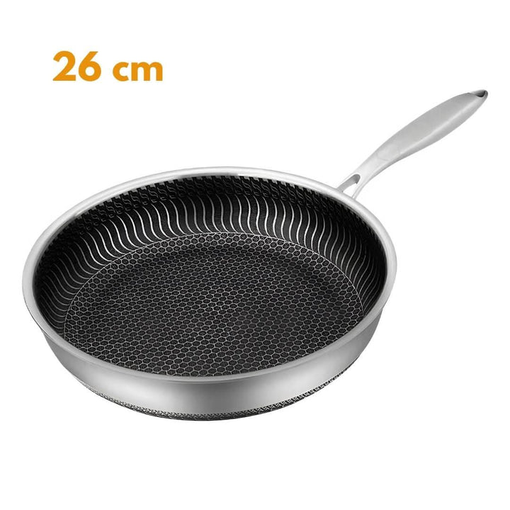 Skanto | Kasserolle i rustfritt stål med non-stick og hexa-design