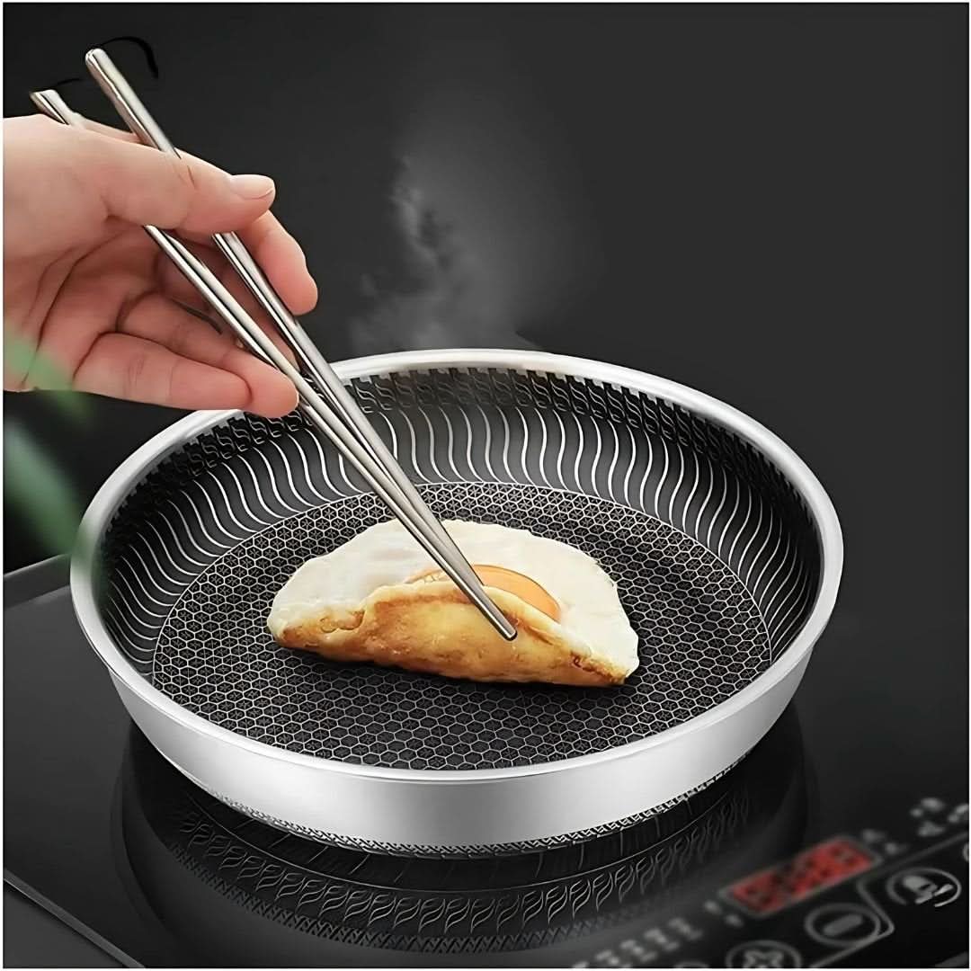 Skanto | Kasserolle i rustfritt stål med non-stick og hexa-design