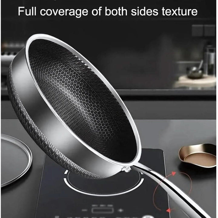 Skanto | Kasserolle i rustfritt stål med non-stick og hexa-design