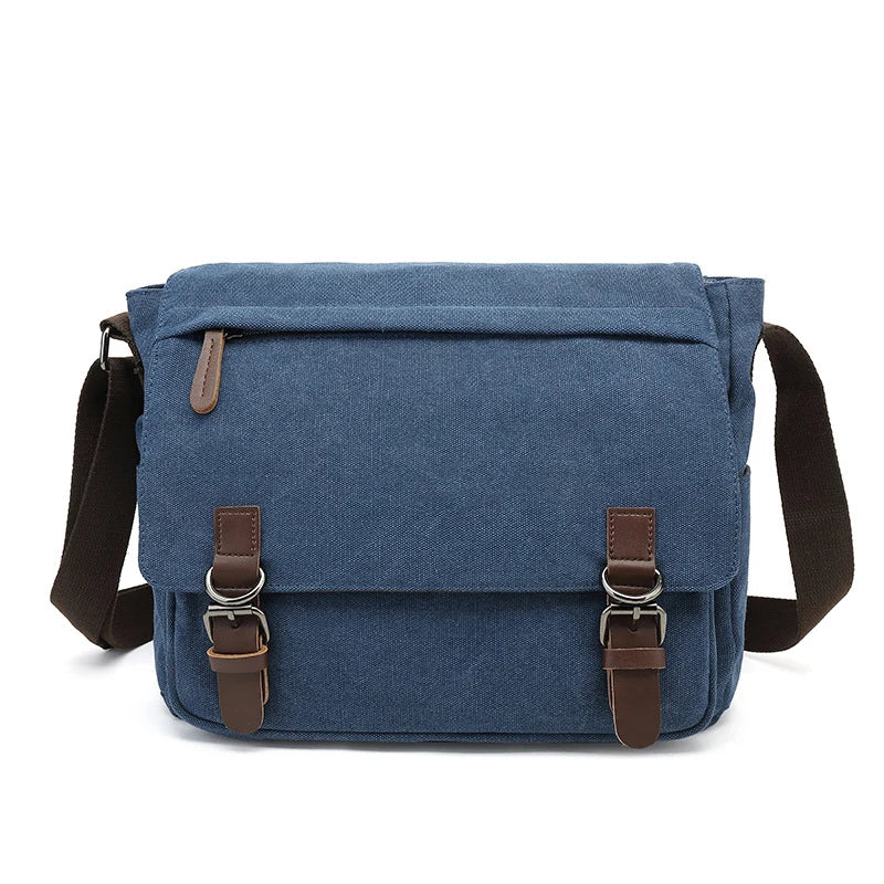 Skanto | Carlos – Robust Herresekk for Daglig Bruk | Slitesterk Lerret Crossbody Bag