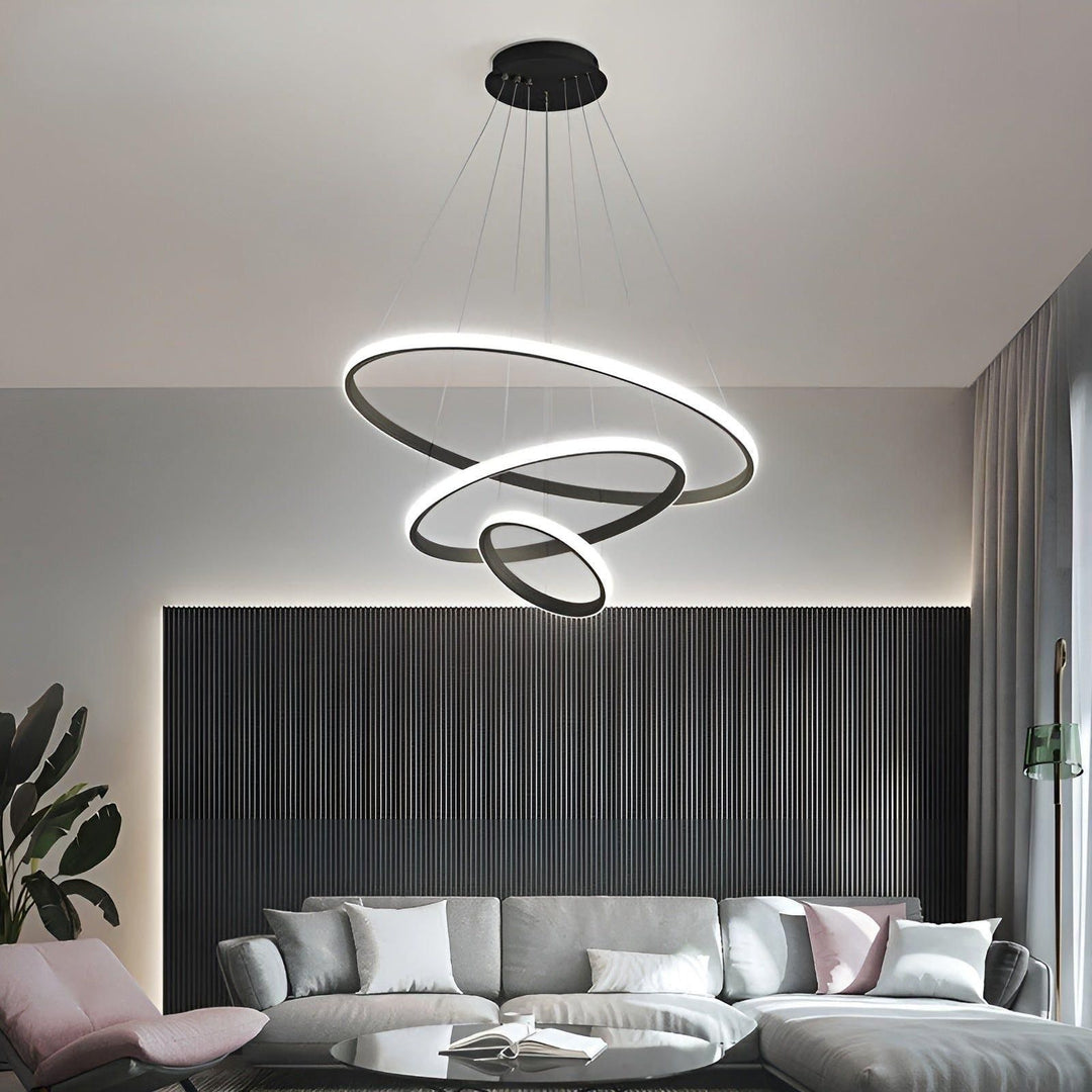 LED pendellampe med kuledesign – Moderne og Elegant | Ideell for stue eller spisestue | Skanto