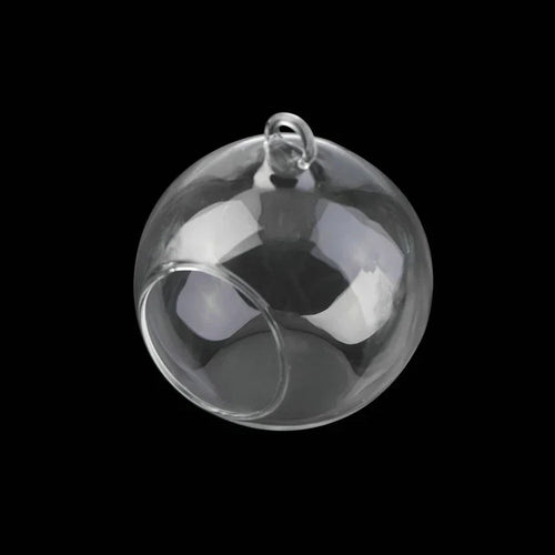 Skanto Glass Ball Vase Flower Plant Potted Creative Glass Container Home Office Decoration Home Table Decor Room Glass Vases