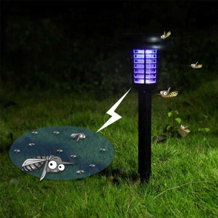 Skanto | Sol Insektdreper med LED Lys – Vanntett Hagebelysning for Myggavvisning