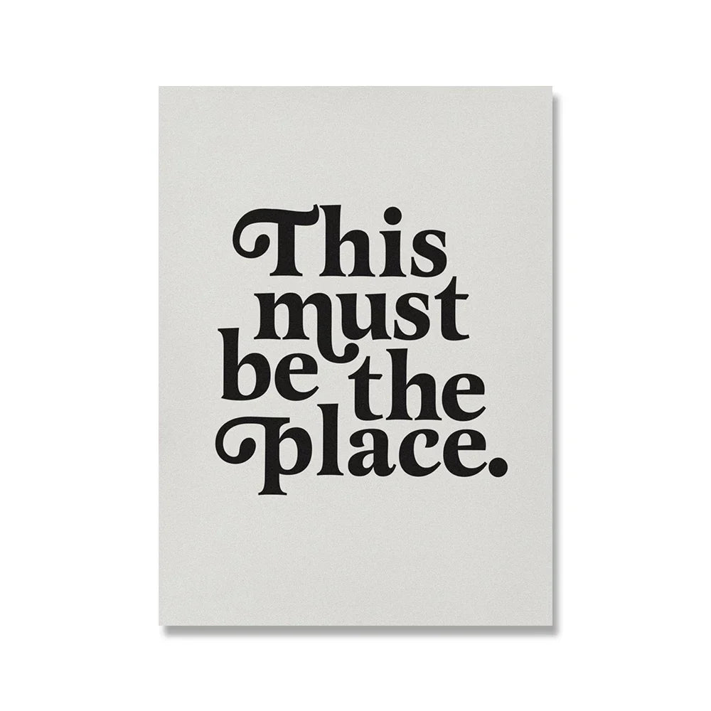 Inspirational Quotes Wall Art Canvas Prints Black White Poster Letters & Quotes Pictures for Living Room Bedroom Nordic Home Decor | Skanto