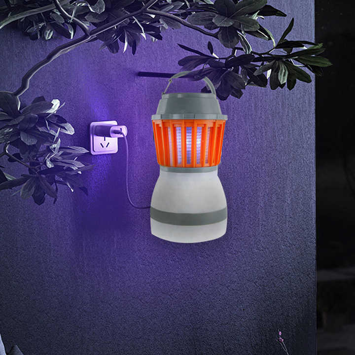 Skanto | Solenergi LED Mygglampe med Integrert Lantern – Effektiv Insektbeskyttelse og Belysning for Hage og Camping