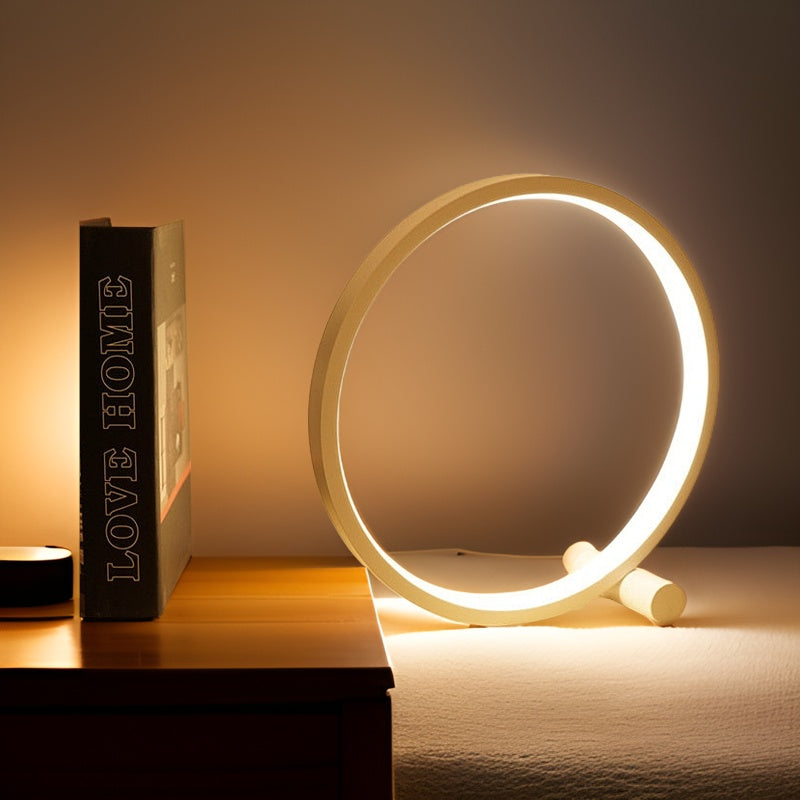 Minimalist Dimmbar Bordlampe - EclipseAura Lampe | Skanto