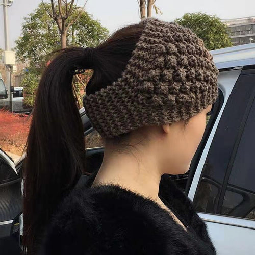 Skanto | Cozy Crown Elastisk Strikket Hodebånd