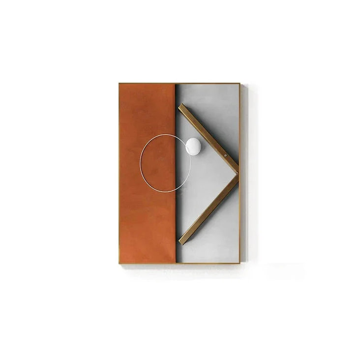 Modern Aesthetic Abstract Geometry Wall Art Fine Art Canvas Prints Pictures For Luxury Apartment Living Room Dining Room Entry Foyer Art Decor | Skanto