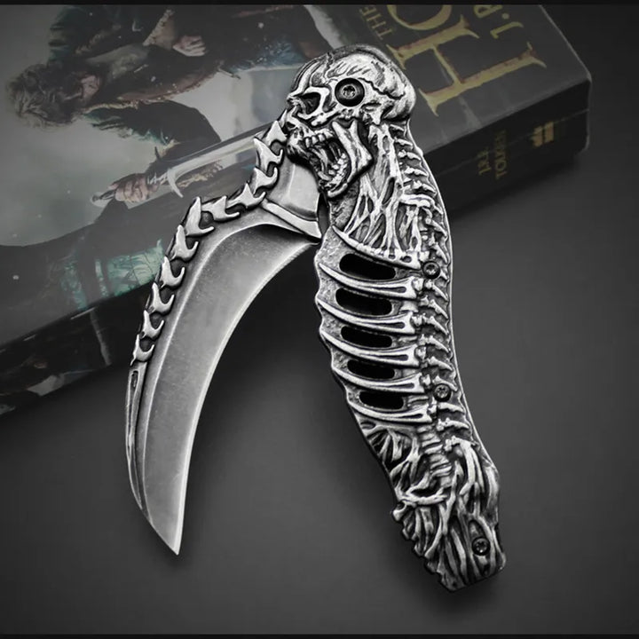 Taktisk Natt Skull Foldbar Lommekniv | Skanto