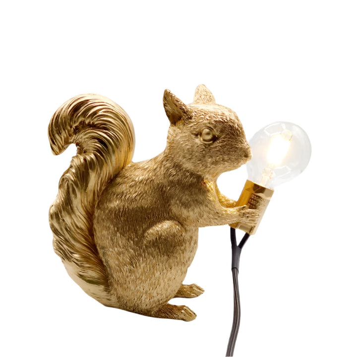 Skanto | Bordlampe ekorn harpiks LED dyrelampe