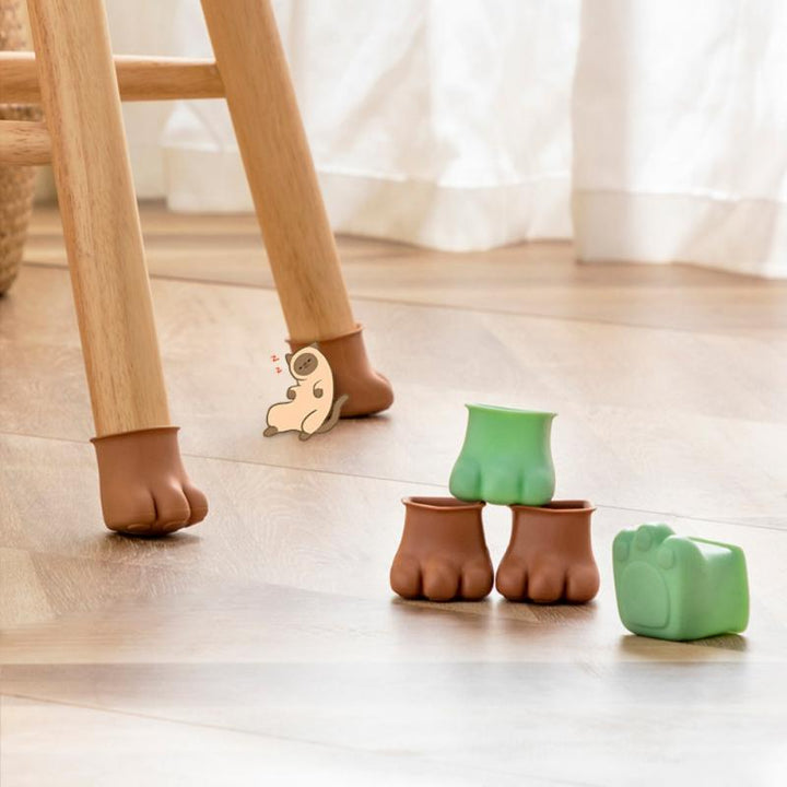 Skanto | 4Pcs Rutsikre katt poter møbelben dekselet