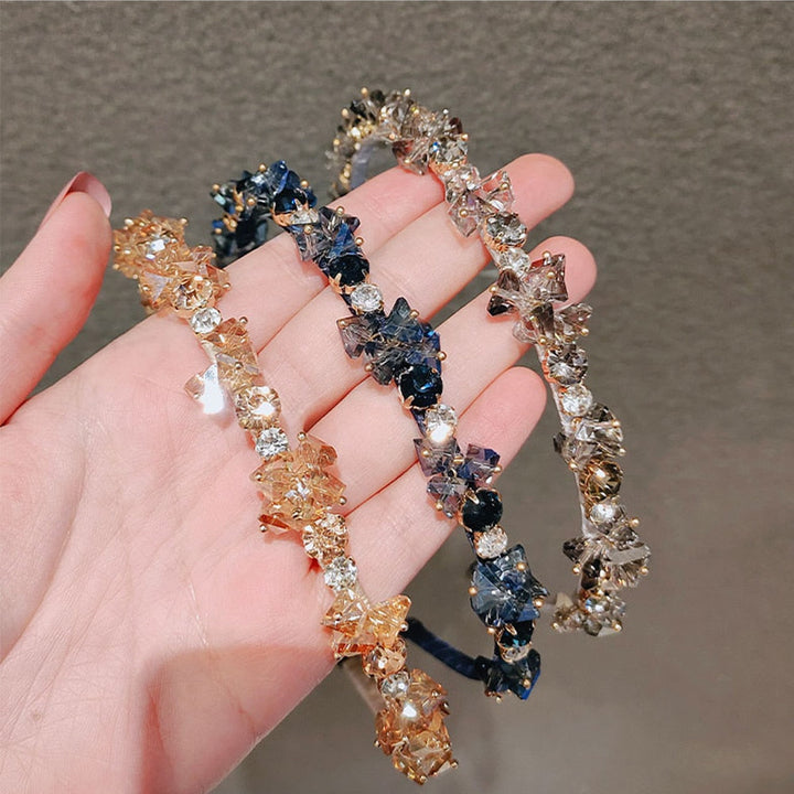Skanto | Sofistikert Glitrende Rhinestone Krystall Hodebånd