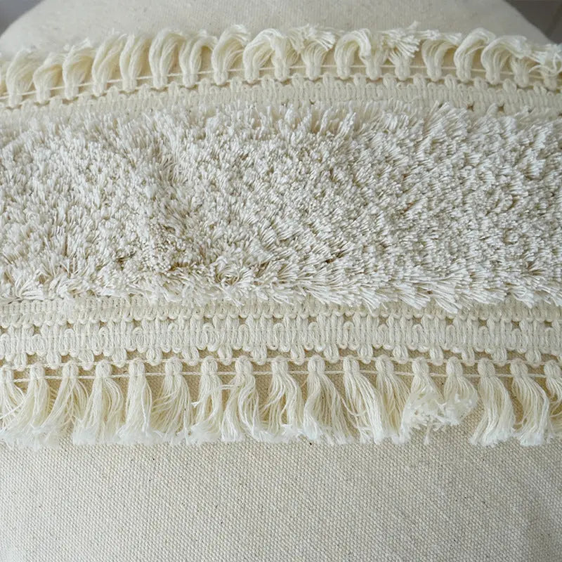 Norvo | Dekorativ pute med teksturmønster og frynser