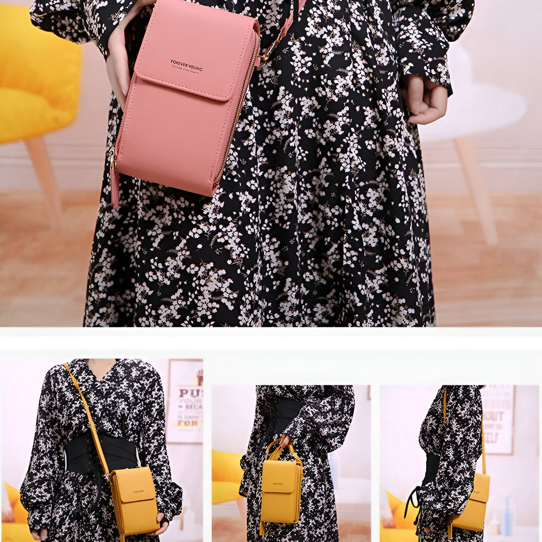 Skanto | Carry - Stilig Crossbody Lommebok & Telefon Holder Bag