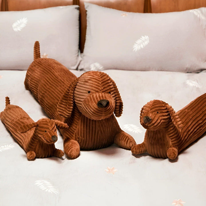 SnuggleHound Pillow – Ergonomisk Dachshund Plysjpute