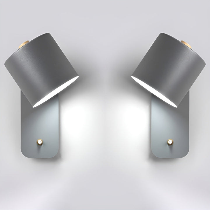 Skanto | EasyPush Vegglampe - Rotérbar Mini Sylinder LED Lampe