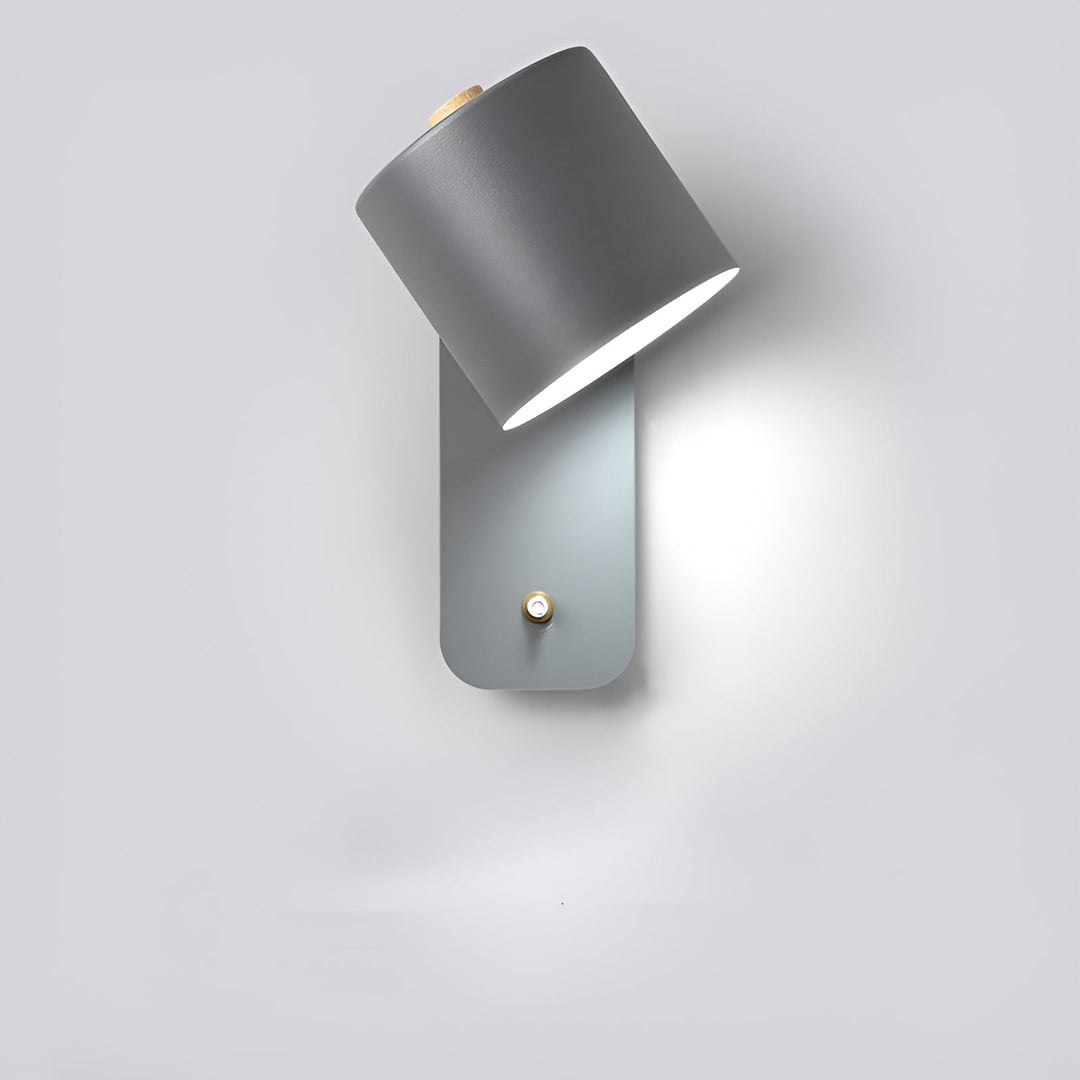 Skanto | EasyPush Vegglampe - Rotérbar Mini Sylinder LED Lampe