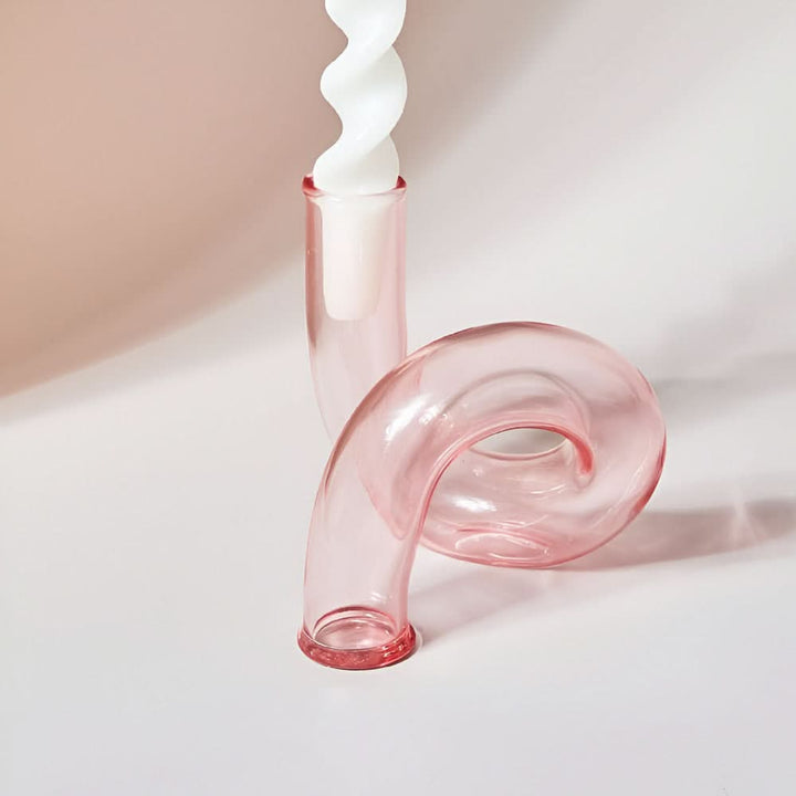 Skanto | Glassvase med lysestake for elegant hjemmeinnredning