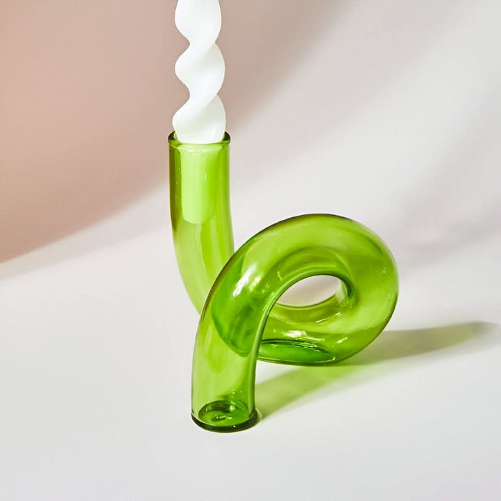 Skanto | Glassvase med lysestake for elegant hjemmeinnredning