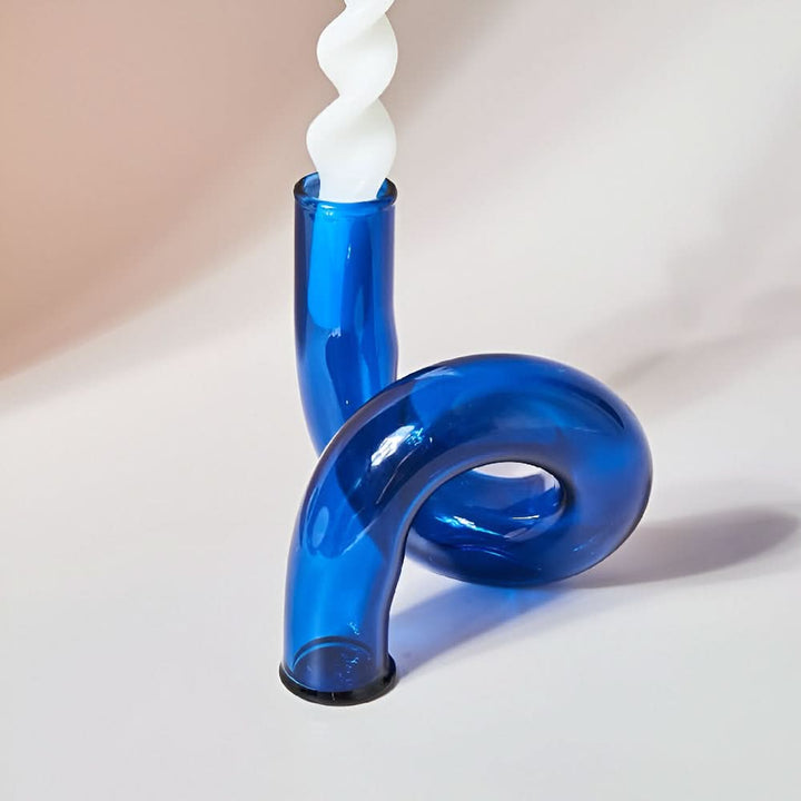 Skanto | Glassvase med lysestake for elegant hjemmeinnredning