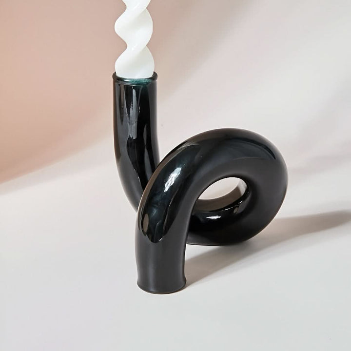 Skanto | Glassvase med lysestake for elegant hjemmeinnredning