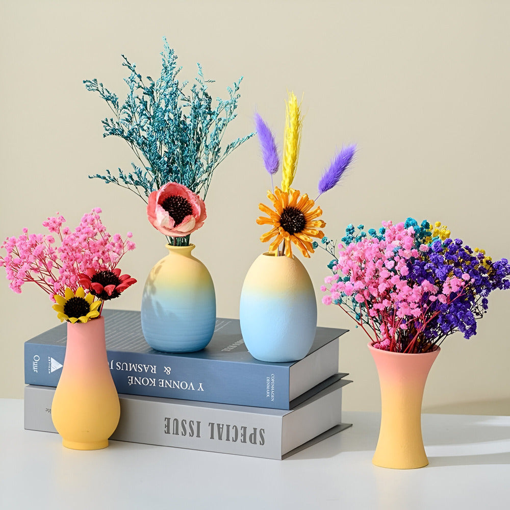 Skanto | Elegant keramikk vase i makronfarger