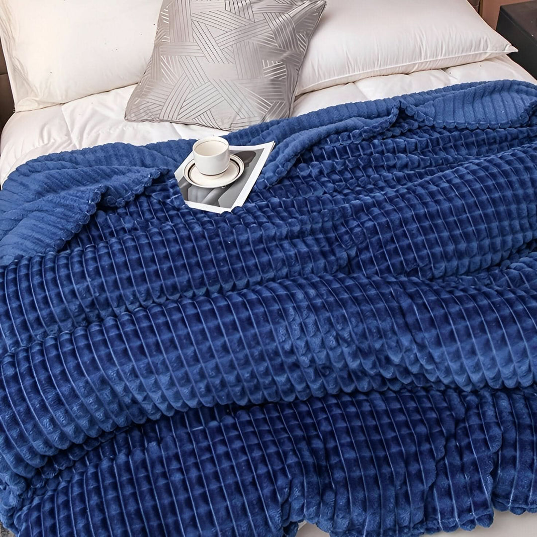 Skanto | CORALWAVE – Ultra-mykt Teksturerte Fleece Teppet