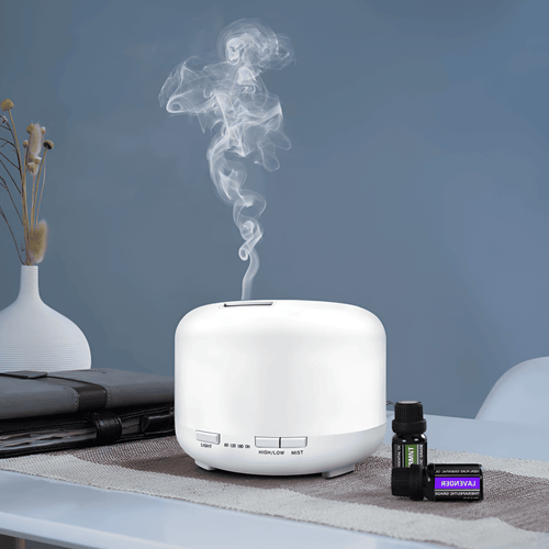 Skanto | LED Aroma Diffuser med Bluetooth-høyttaler og luftfukter