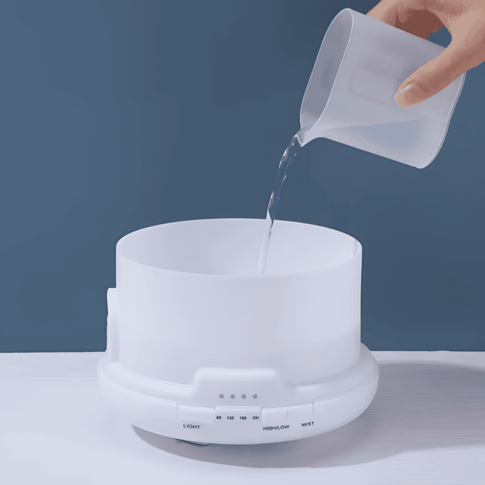 Skanto | LED Aroma Diffuser med Bluetooth-høyttaler og luftfukter