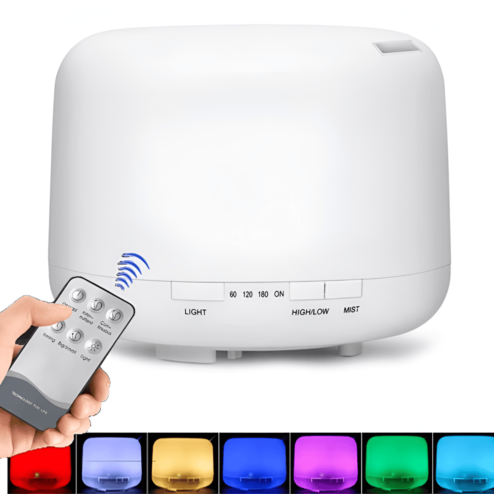 Skanto | LED Aroma Diffuser med Bluetooth-høyttaler og luftfukter