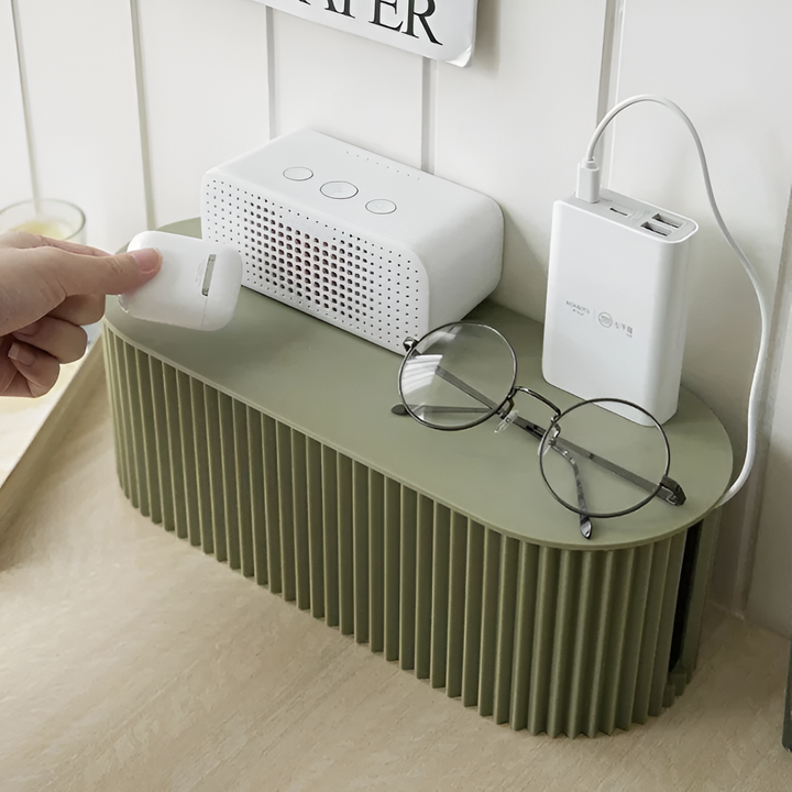 Skanto | Kabelorganisatorboks med lokk – Makaronifarger