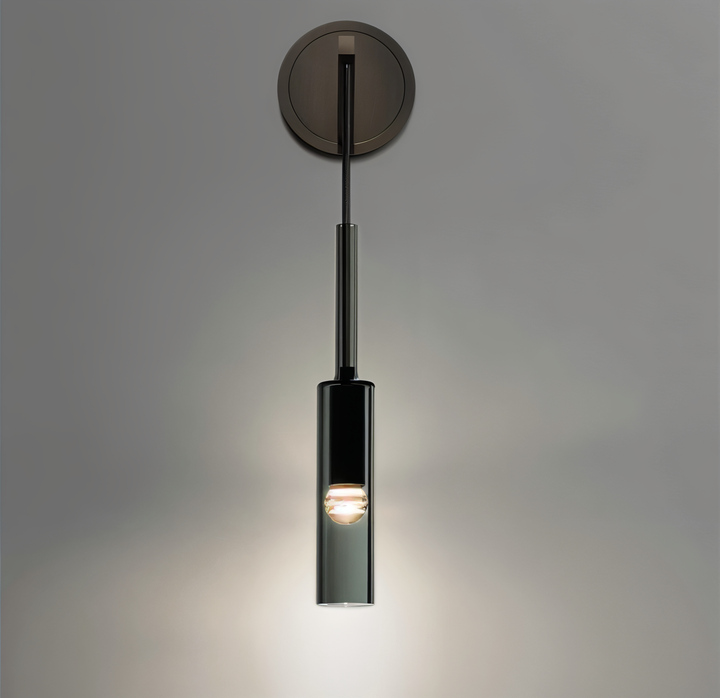 Minimalist vegglampe med røykglass – Orvane | Skanto
