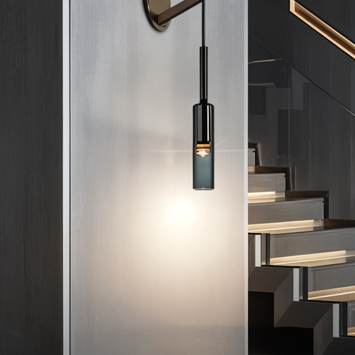 Minimalist vegglampe med røykglass – Orvane | Skanto